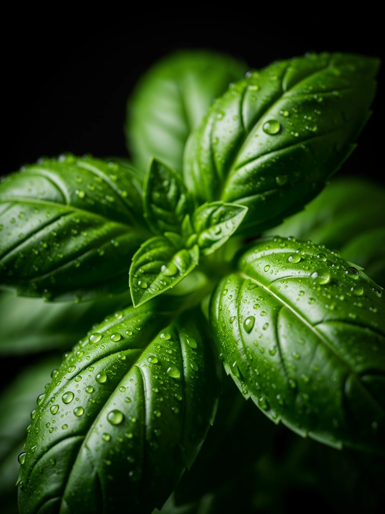 Texture botanica di foglie e h2o